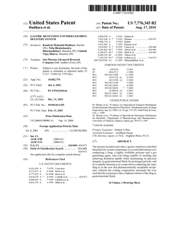 (12) United States Patent (10) Patent No.: US 7,776,345 B2 Dudhara Et Al