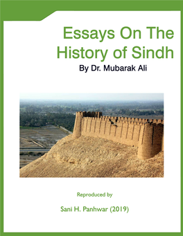 Essays on the History of Sindh.Pdf