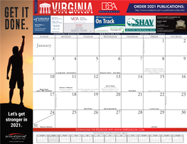 2021 Capitol Birthday Calendar