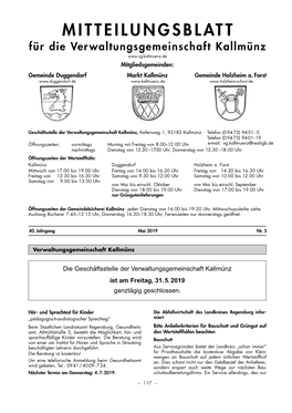 1905 Mitteilungsblatt Mai 2019.Pdf