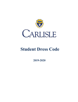 Student Dress Code