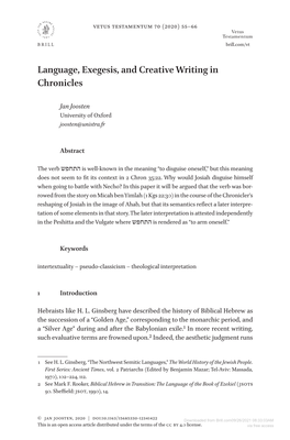 Downloaded from Brill.Com09/26/2021 08:33:03AM This Is an Open Access Article Distributed Under the Terms of the CC by 4.0 License