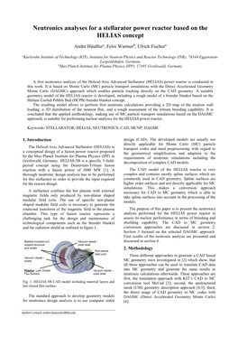 Neutronics Analyses for a Stellarator Power Reactor Based on the HELIAS Concept