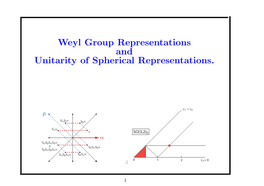 Weyl Group Representations and Unitarity of Spherical Representations