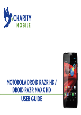 Motorola Droid RAZR HD/MAXX HD User Guide