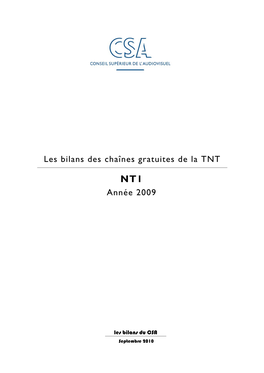 Les Bilans Des Chaînes Gratuites De La TNT Année 2009