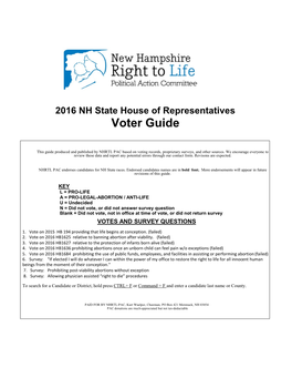 Voter Guide – House