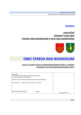 Obec Streda Nad Bodrogom