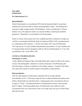 Omalizumab, Xolair