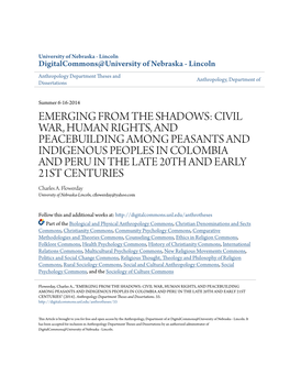 Emerging from the Shadows: Civil War, Human Rights, And