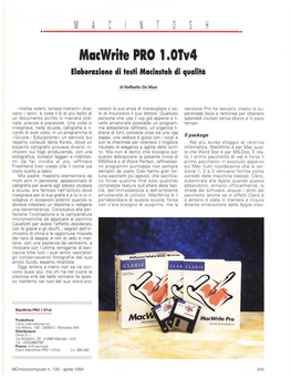 Macwrile PRO 1.Otv4 Elaborazione Di Lesli Macinsloh Di Qualilà