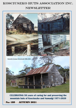 Kosciuszko Huts Association Inc. NEWSLETTER