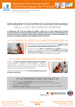 Déploiement D'un Centre De Vaccination Mobile