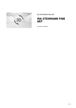 IRA STEHMANN FINE ART IRA STEHMANN FINE ART Permanent Exhibition