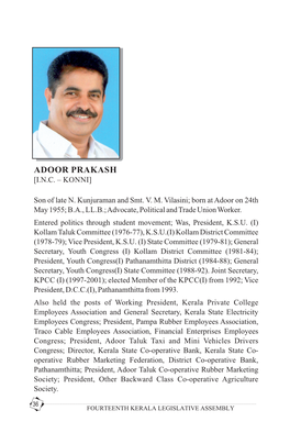 Adoor Prakash [I.N.C