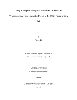 Using Multiple Conceptual Models to Understand Transboundary