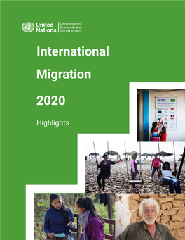 International Migration 2020 Highlights (ST/ESA/SER.A/452)