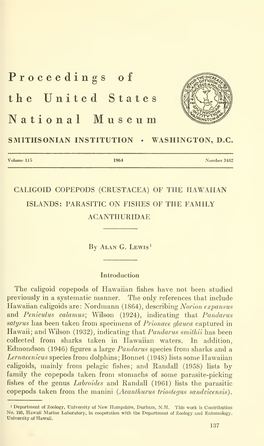 Proceedings of the United States National Museum