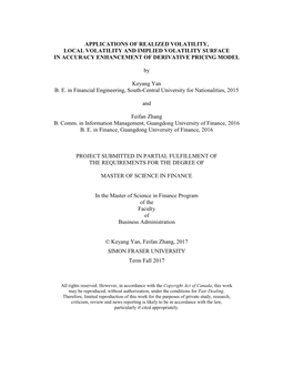 Applications of Realized Volatility, Local Volatility and Implied Volatility Surface in Accuracy Enhancement of Derivative Pricing Model