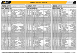 Midweek Football Results Midweek Football Results Midweek Football Results