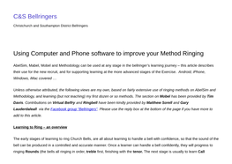 C&S Bellringers Using Computer and Phone Software to Improve Your