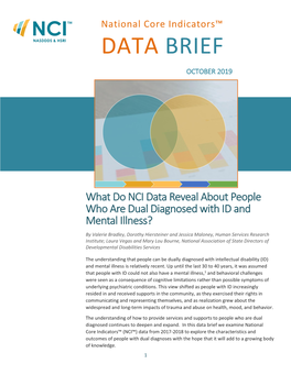 NCI Data Brief: Dual Diagnosis