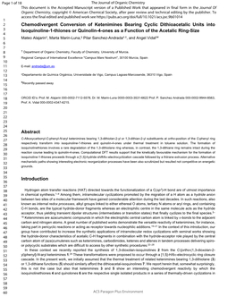 Chemodivergent Conversion of Ketenimines Bearing Cyclic