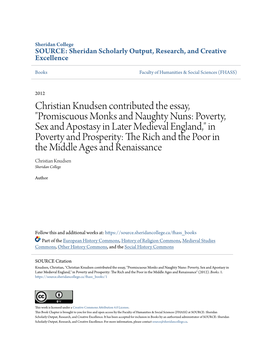 Christian Knudsen Contributed the Essay