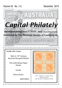 Capital Philately Incorporating Pastcards and Machinations