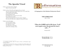 The Apostles' Creed