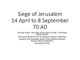 Siege of Jerusalem