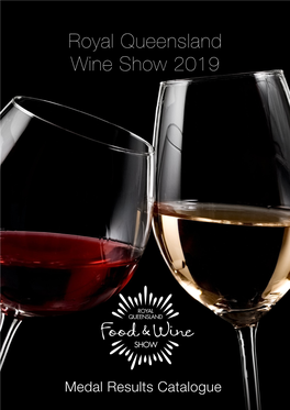 Royal Queensland Wine Show 2019