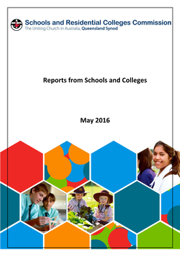 Reports from Schools and Colleges May 2016