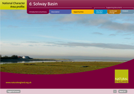 Solway Basin Area Profile: Supporting Documents