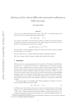 Solutions of L\'Evy-Driven Sdes with Unbounded Coefficients As Feller