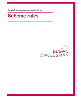 Scheme Rules