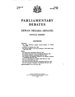 Parliamentary Debates