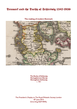 Denmark and the Duchy of Schleswig 1587-1920