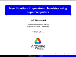 New Frontiers in Quantum Chemistry Using Supercomputers