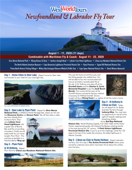 Newfoundland & Labrador Fly Tour