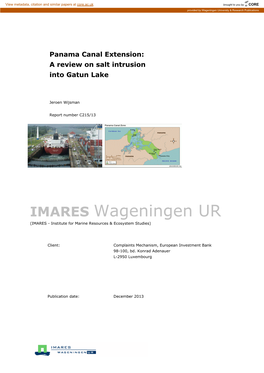 IMARES Wageningen UR (IMARES - Institute for Marine Resources & Ecosystem Studies)