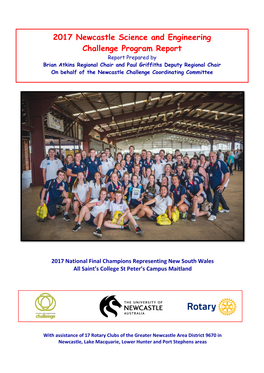2017 Newcastle Science and Engineering Challenge Program Report