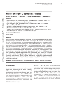 Nature of Bright C-Complex Asteroids