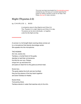 Night (Thyestes 2.0)