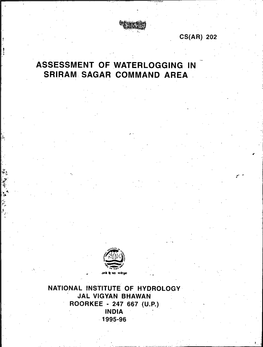 Assessment of Waterlogging in Sriram Sagar Command Area