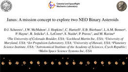 Janus: a Mission Concept to Explore Two NEO Binary Asteroids