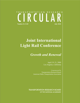 Joint International Light Rail Conference