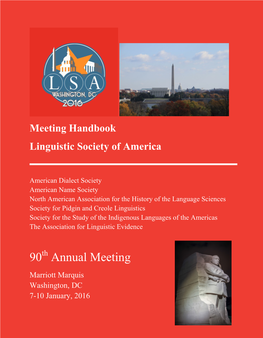 LSA 2016 Annual Meeting Handbook.Pdf