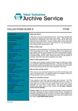 Collections Guide 9 Tithe