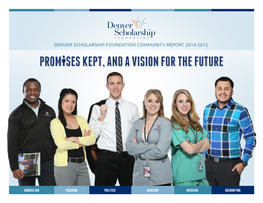 Denver Scholarship Foundation Community Report 2014-2015